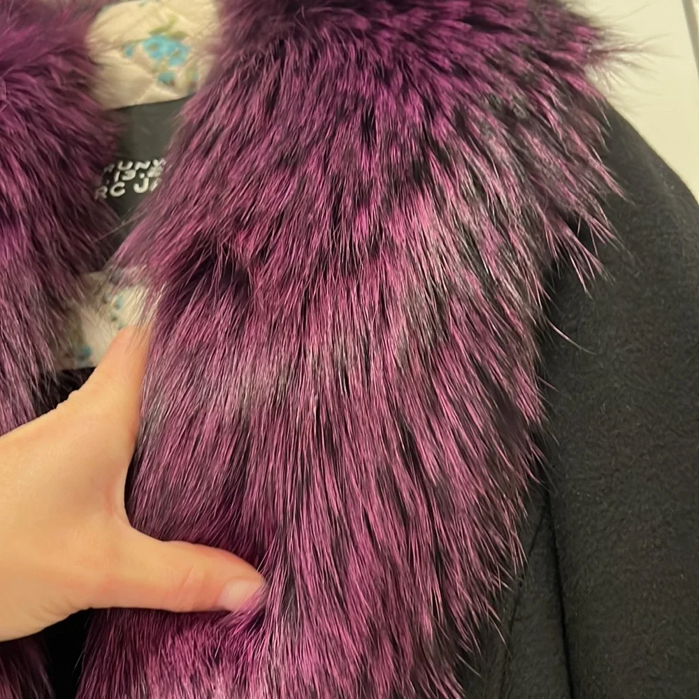 Michael Kors Peacoat with genuine removable fur trim - Picture 3 of 6